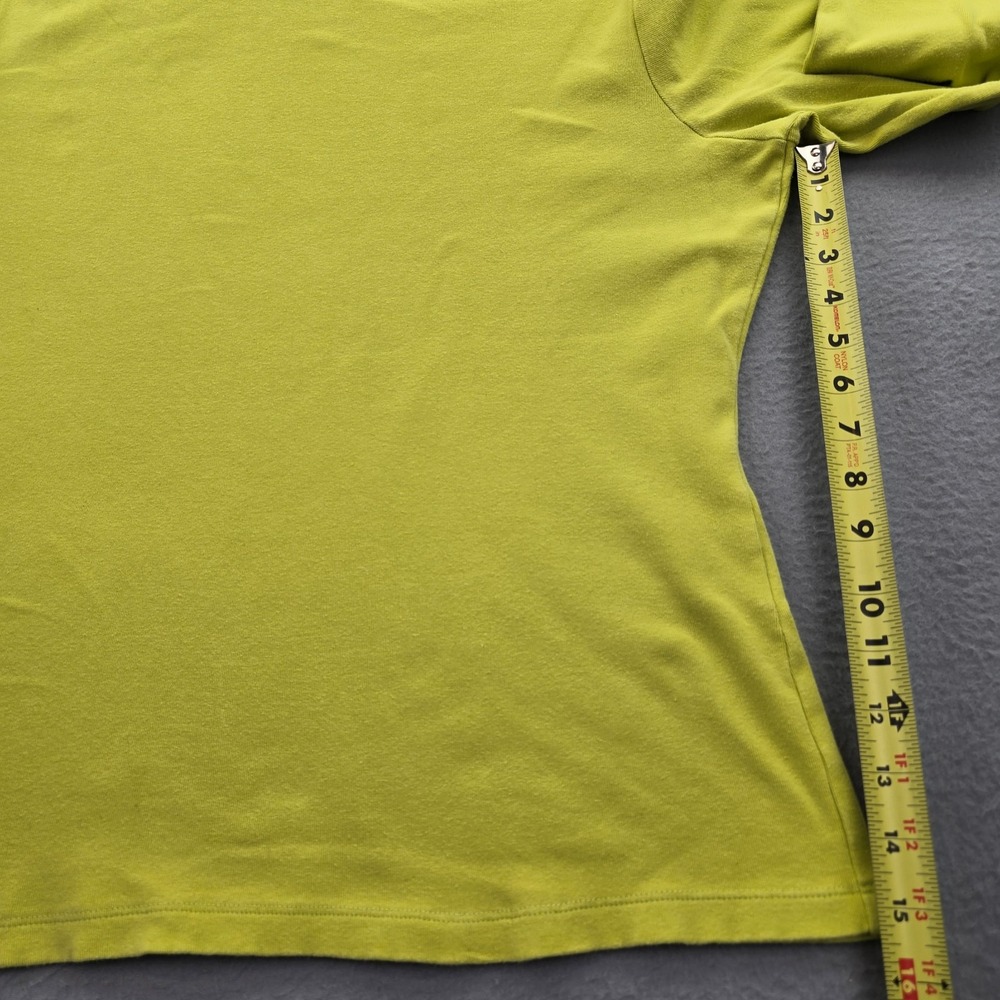 Womens Top Chartreuse Long Sleeve Turtleneck Oversized Pullover Casual Wear - Picture 4 of 6